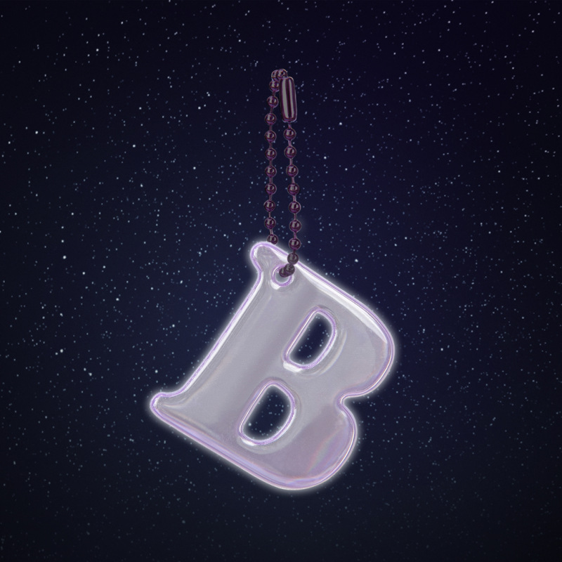 BAAGL Reflexný prívesok písmeno B 3