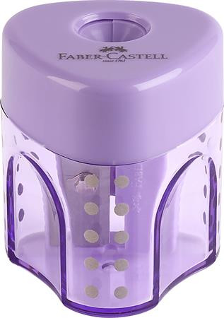 Strúhadlo, displej, jednodierové, so zásobníkom, FABER-CASTELL "GRIP Auto Mini", mix paste 3