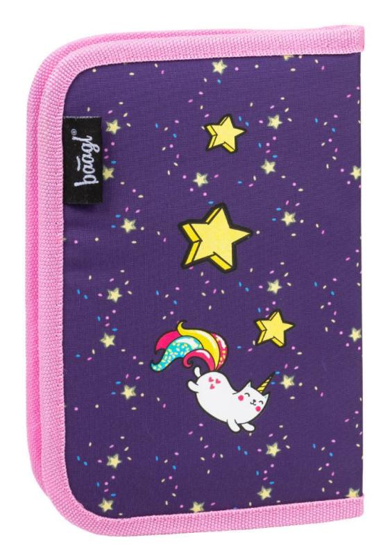 BAAGL Školský peračník klasik dve chlopne Unicorn 1