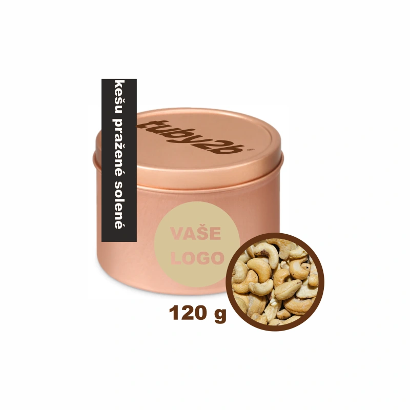 tuby2b® METAL ROSE GOLD kešu pražené solené 120 g
