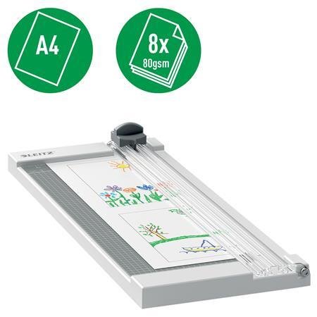 Rezačka, rotačná, A4, 8 listov, LEITZ "Precision Home A4" 5