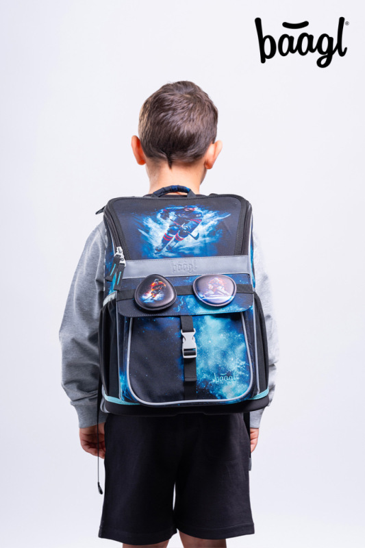 BAAGL SADA 5 Zippy Hokej: aktovka, peračník, vrecko, zástera, peňaženka 9