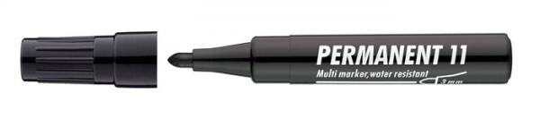 Permanentný popisovač, 1-3 mm, kužeľový hrot, ICO "Permanent 11", čierny 1