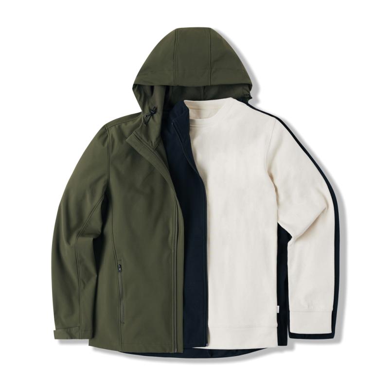 Pánska soft shell bunda IQONIQ Makalu z recykl. polyesteru khaki XXL 10