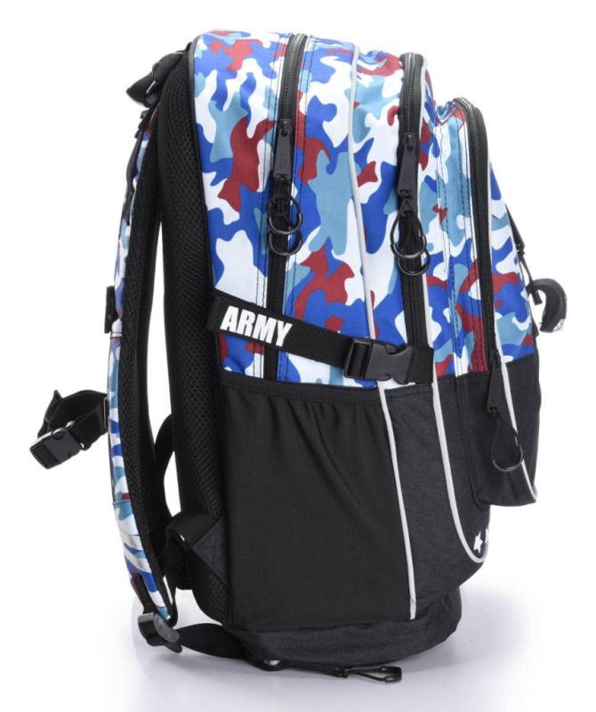 BAAGL Školský batoh Cubic Army 2