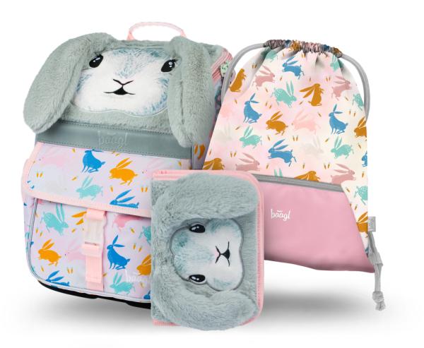 BAAGL SET 3 Zippy Bunny: atkovka, peračník, vrecko