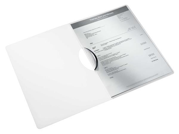 Rýchloviazač s klipom, PP, A4, LEITZ "Wow ColorClip", čierna 2