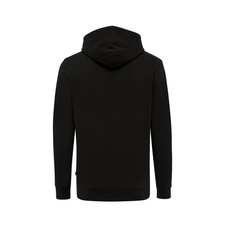 Mikina s kapucňou IQONIQ Jasper z recykl. bavlny čierna 5XL 2