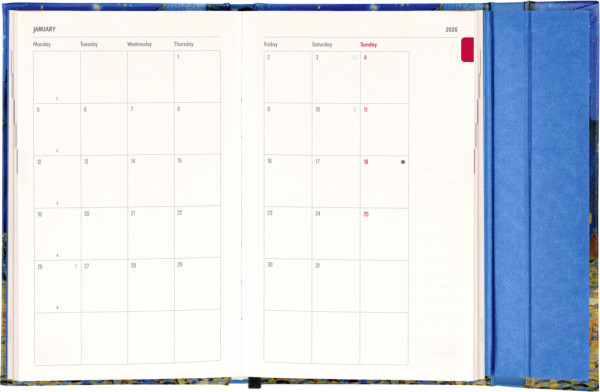 NOTIQUE Týždenný magnetický diár Vincent van Gogh 2026, 13 x 21 cm 3