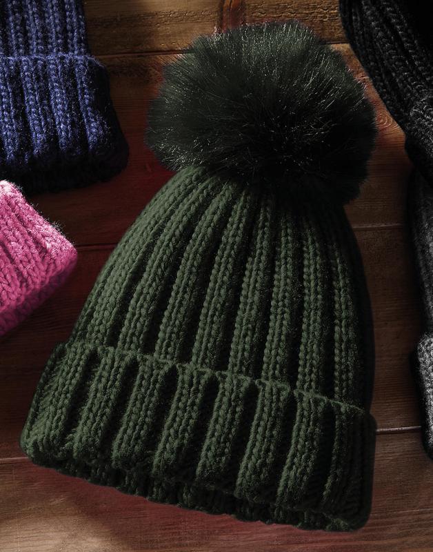 Čiapka s brmbolcom Chunky Beanie 1