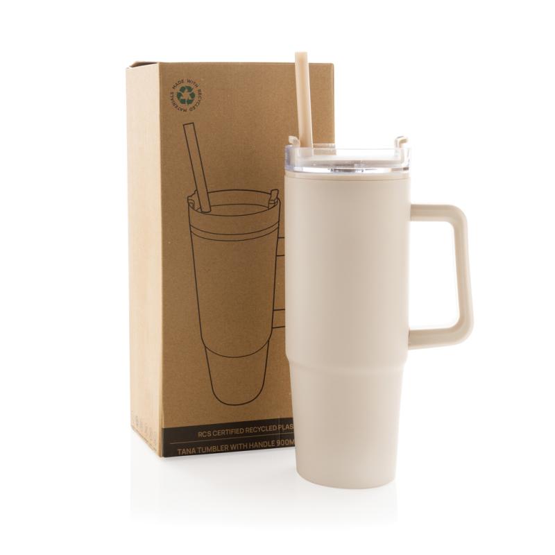 Termohrnček s madlom Tana 900ml z RCS plastu béžová 9