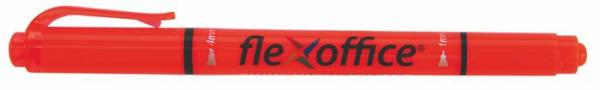 Zvýrazňovač, 1,0/4,0 mm, obojstranný, FLEXOFFICE "HL01", oranžový 1