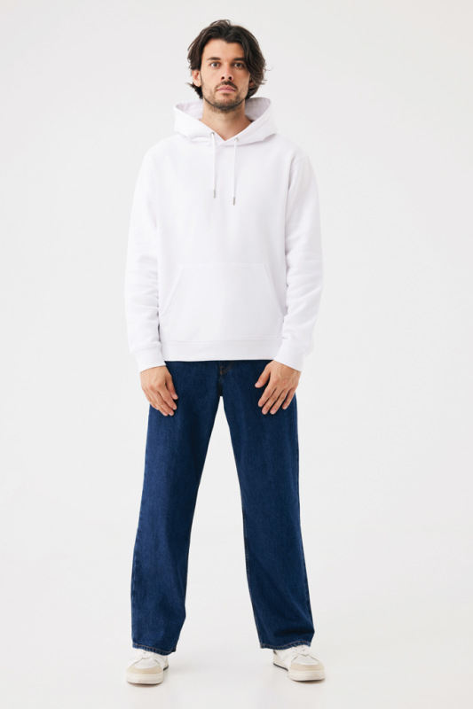 IQONIQ Joshua Unisex mikina s kapucňou z rec. bavlny recycled white L 6
