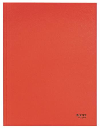 Doska s chlopňami, kartón, A4, LEITZ "Recycle", červená 1