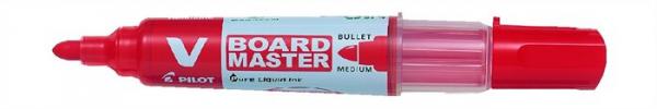 Popisovač na tabule, 2,3 mm, kužeľový, PILOT "V-Board Master", červený 1