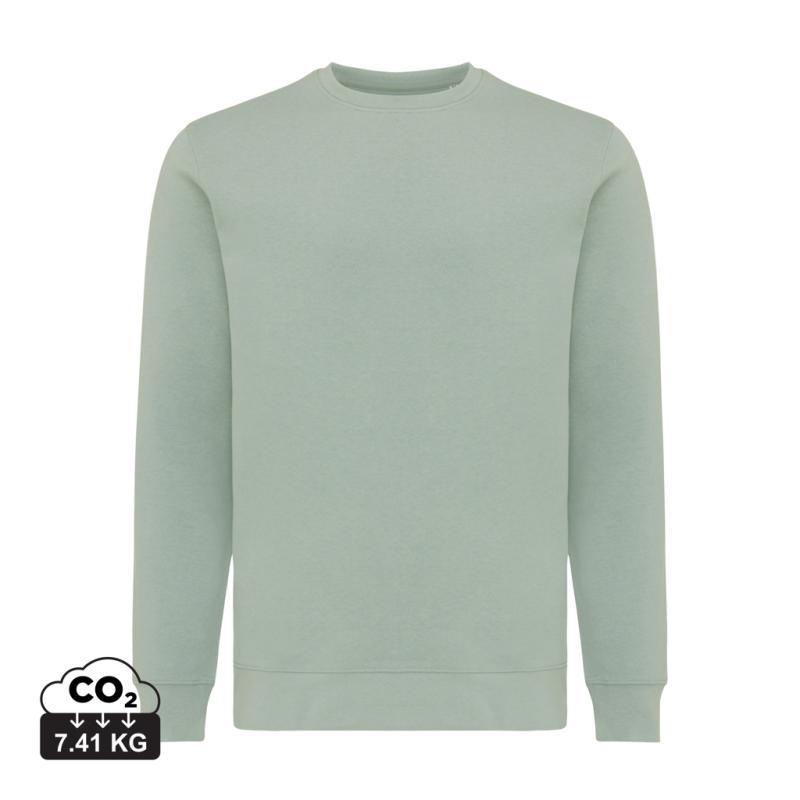 Ľahká mikina IQONIQ Etosha z recykl. bavlny Iceberg green XXXL