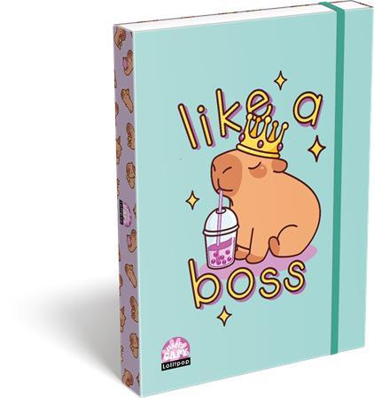Box na zošity, A4, LIZZYSULI, Lollipop Capybara, zelený 1