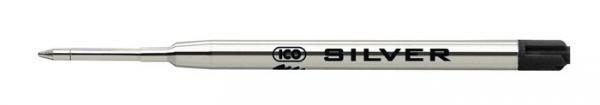 Náplň do guľôčkových pier, 0,8 mm, ICO  "Silver", čierna 1