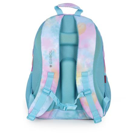 Školská taška, so zipsom, GABOL "Mystic", svetlomodrá, batikovaný efekt 3
