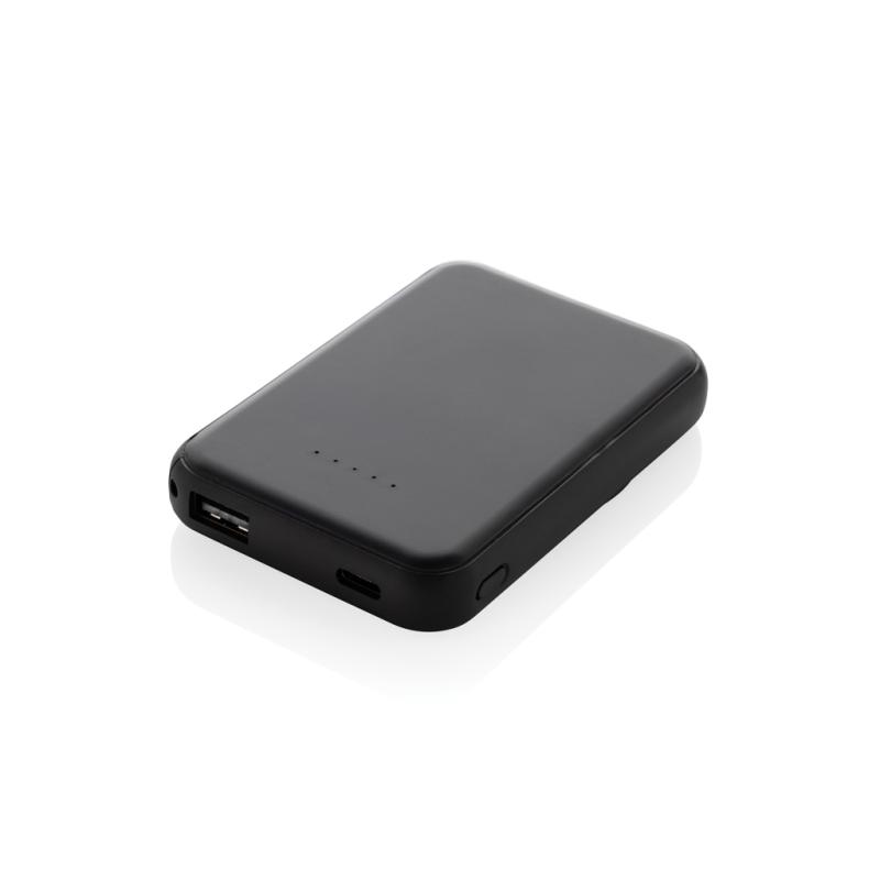 Magnetická powerbanka Stellar 5000mAh 5W z RCS plastu čierna 1