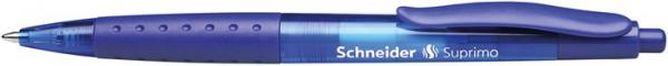 Guľôčkové pero, 0,5 mm, stláčací mechanizmus, SCHNEIDER "Suprimo", modré 1