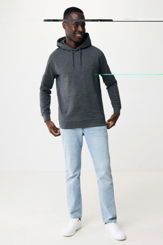 Nefarbená mikina s kapucňou IQONIQ Torres z recykl. bavlny heather anthracite XXXL 9