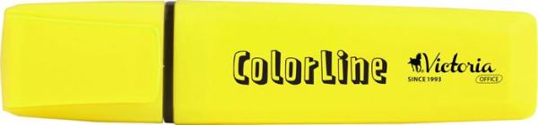 Zvýrazňovač, 1-5 mm, VICTORIA OFFICE, "ColorLine", žltá 1