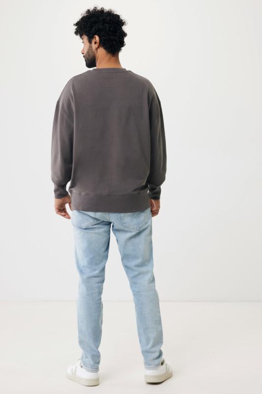 Mikina IQONIQ Kruger relaxed fit z recykl. bavlny antracitová XXS 7