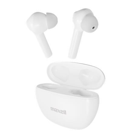 Slúchadlá, bezdrôtové, Bluetooth 5.3, s mikrofónom, MAXELL "Dynamic+", biela 1
