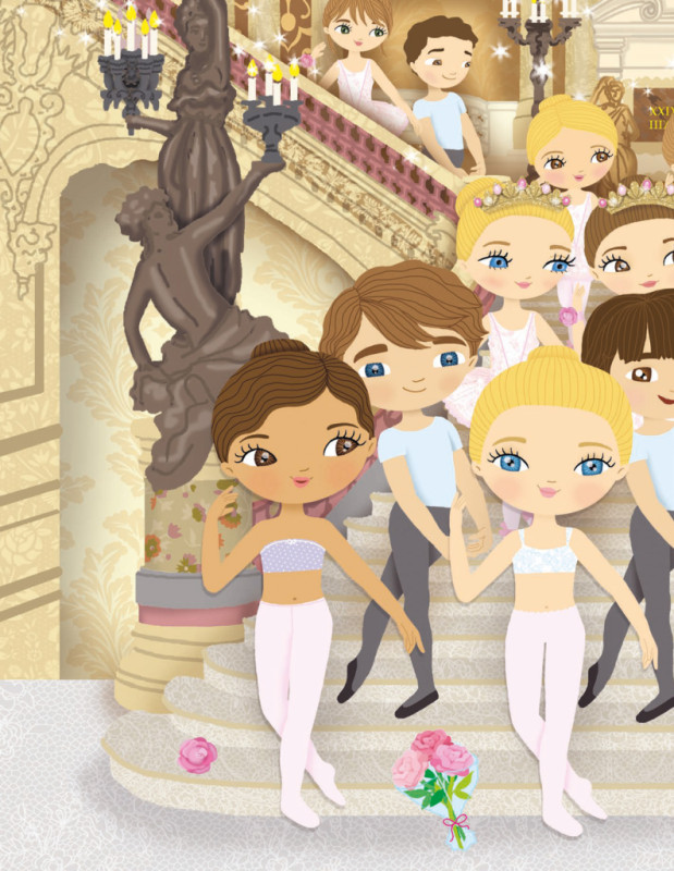 Šaty pre baletku EMMU – Kniha samolepiek 7