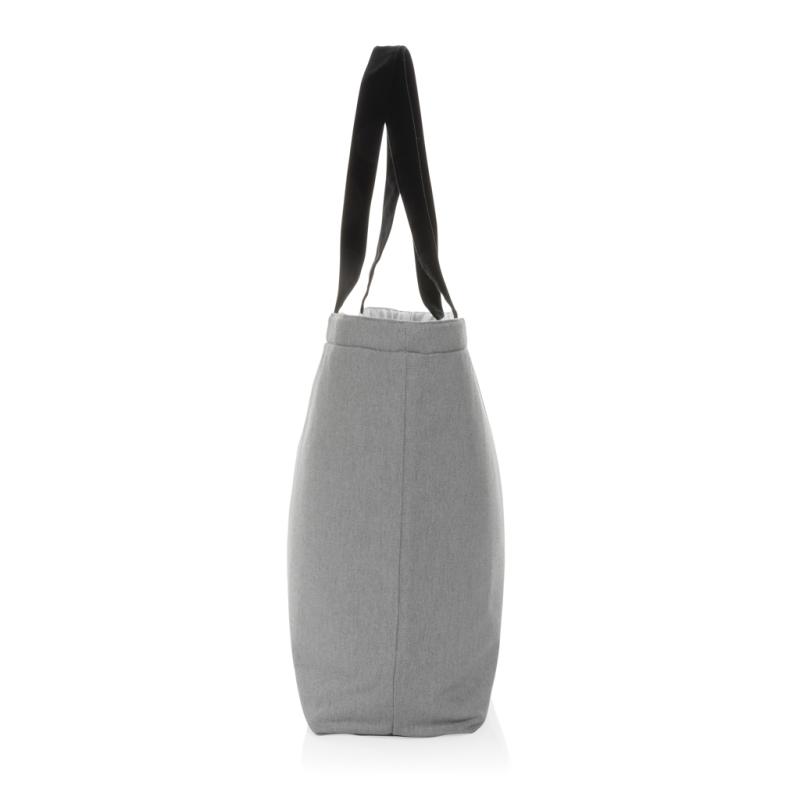 Nefarbená chladiaca taška Impact z 285g recykl. canvas AWARE sivá 4