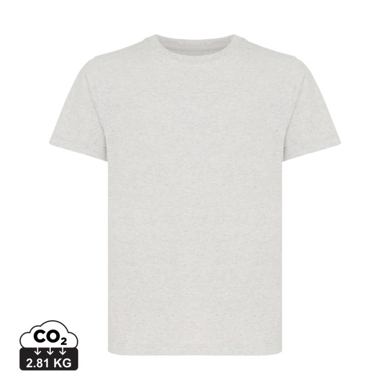 Detské tričko IQONIQ Koli z recykl. bavlny light heather grey 11-12r (146-152cm)