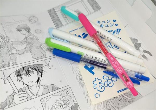 Sada písacích potrieb, ZEBRA "Manga Set, One Umbrella", 5-kusová 3