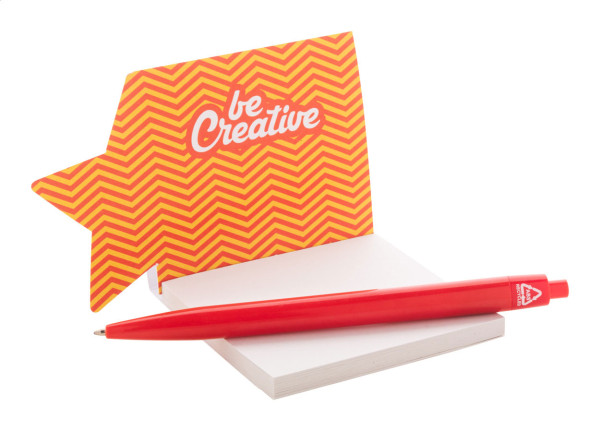 CreaStick Xmas lepiaci poznámkový blok na zákazku, hviezda 3