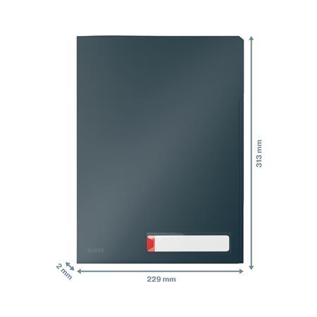 Doska na dokumenty, A4, PP, LEITZ "Cosy Privacy", matná sivá 4