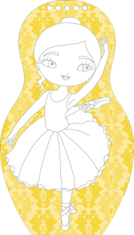 Obliekame baletky EMMA – Maľovanky 2