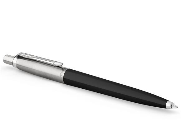 Guľôčkové pero, 0,7 mm, strieborný klip, čierne telo pera, PARKER, "Royal Jotter Originals