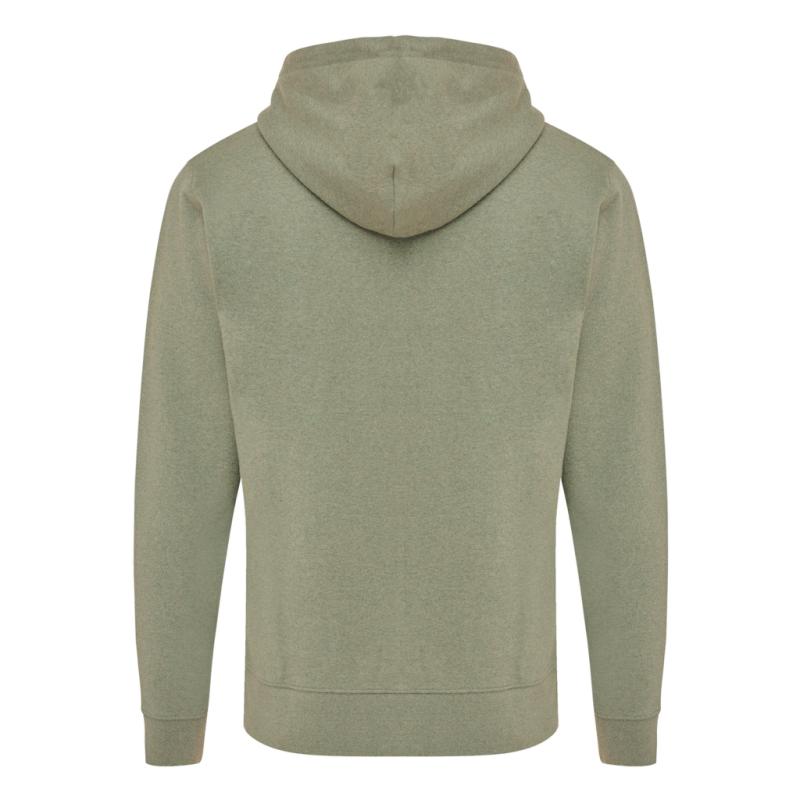 Mikina na zips s kapucňou IQONIQ Abisko z recykl. bavlny heather green S 2