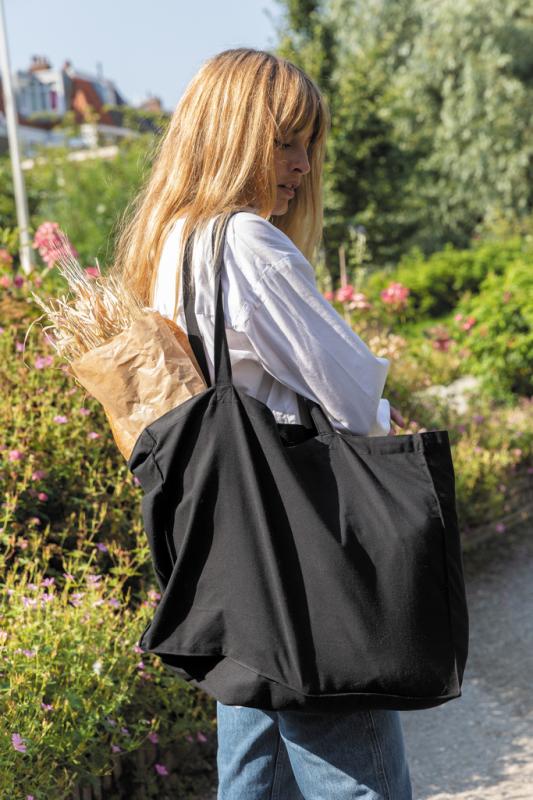 Nákupná taška Impact zo 145g recyklovanej bavlny AWARE™ čierna 5