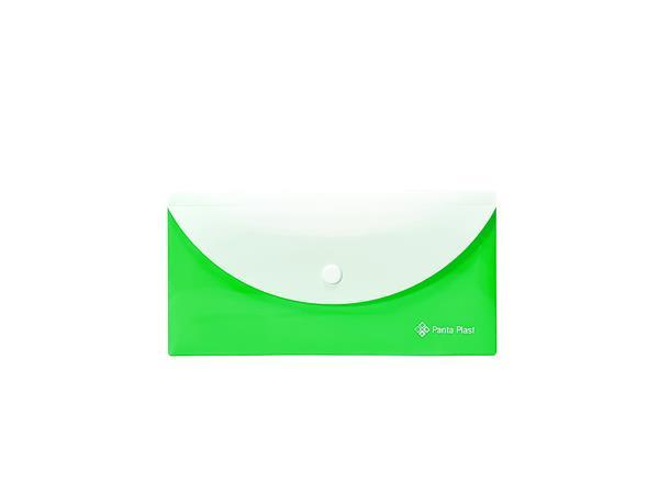 Obal na patent, DL, PP, s dvomi vreckami, PANTA PLAST, neónovo zelená 1