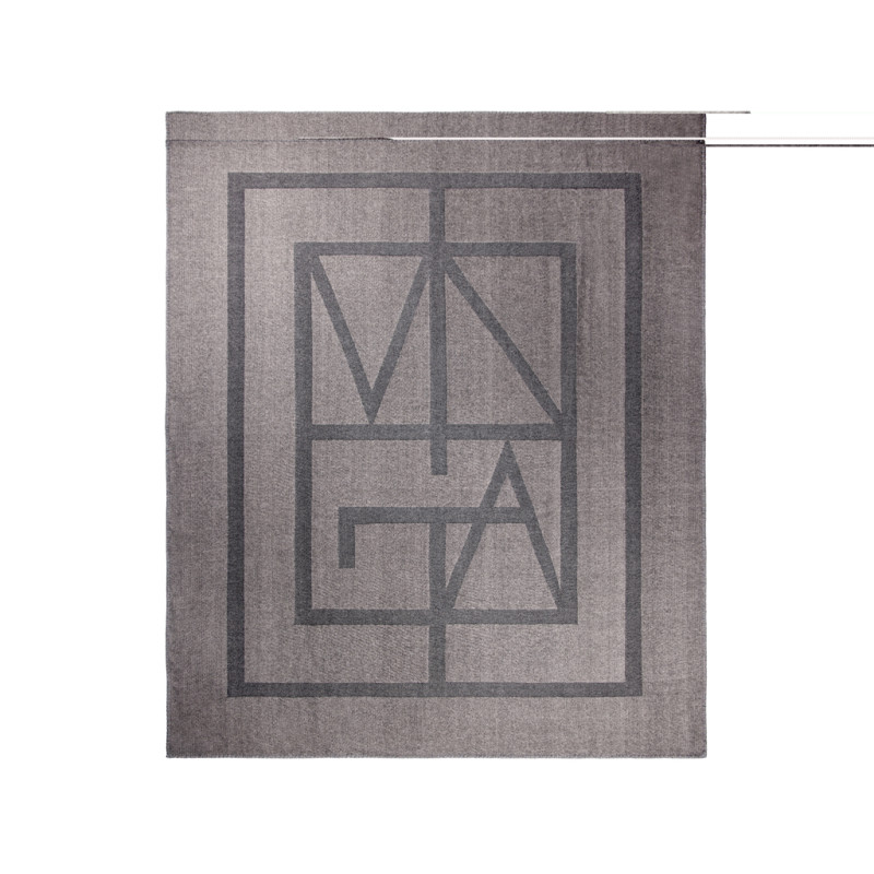 VINGA Monogram GRS deka sivá