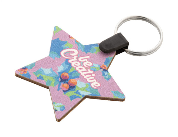 Fjerny Creative vlastný vianočný prívesok na kľúče, hviezda 2