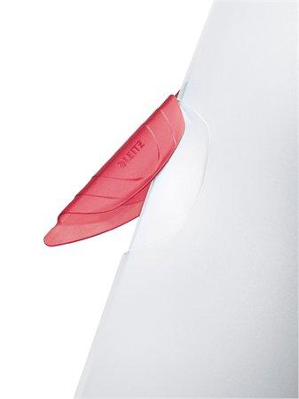 Rýchloviazač, s klipom, PP, A4, LEITZ "ColorClip Magic", červený 3
