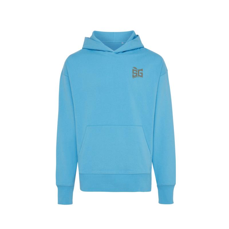 Mikina s kapucňou IQONIQ Yoho relaxed fit z recykl. bavlny tranquil blue L 3