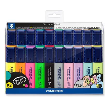 Sada zvýraňovačov, 1-5mm, STAEDTLER "Textsurfer Classic", 20 rôznych farieb 1