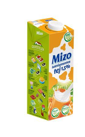MIZO Mlieko bez laktózy, 1 l 1