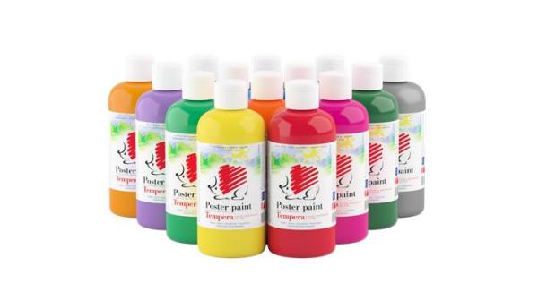 Tempera, 500 ml, ICO "Ježko", svetlomodrá 2