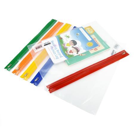 Obálka na zips, A4+, RAPESCO, "Zip Strip", mix farieb 2