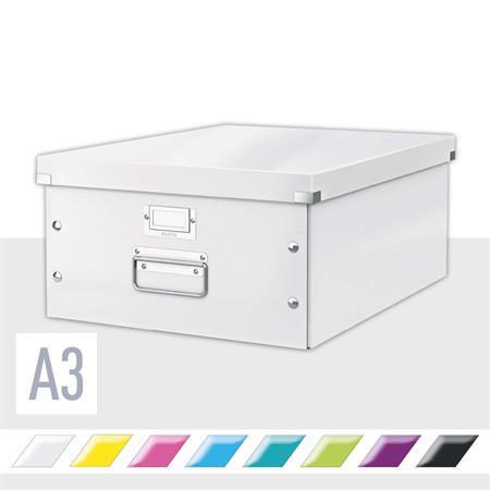 Archivačná krabica, A3, LEITZ "Click&Store", biela 2