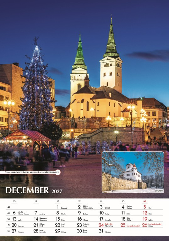 Nástenný kalendár Spoznávame Slovensko 2027 13